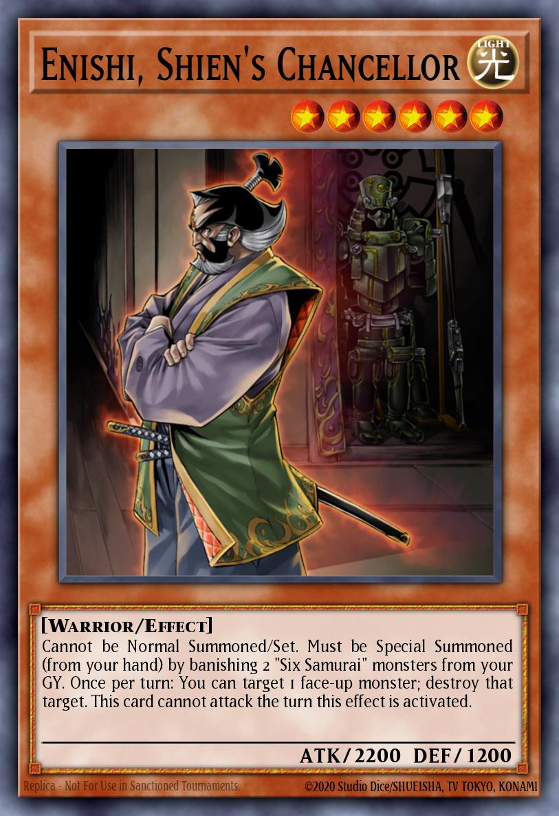 Enishi, Shien's Chancellor Yu-Gi-Oh card