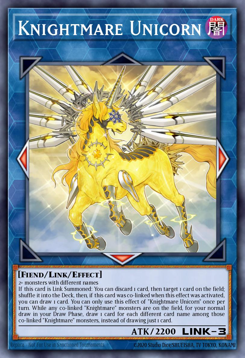 Knightmare Unicorn Yu-Gi-Oh card