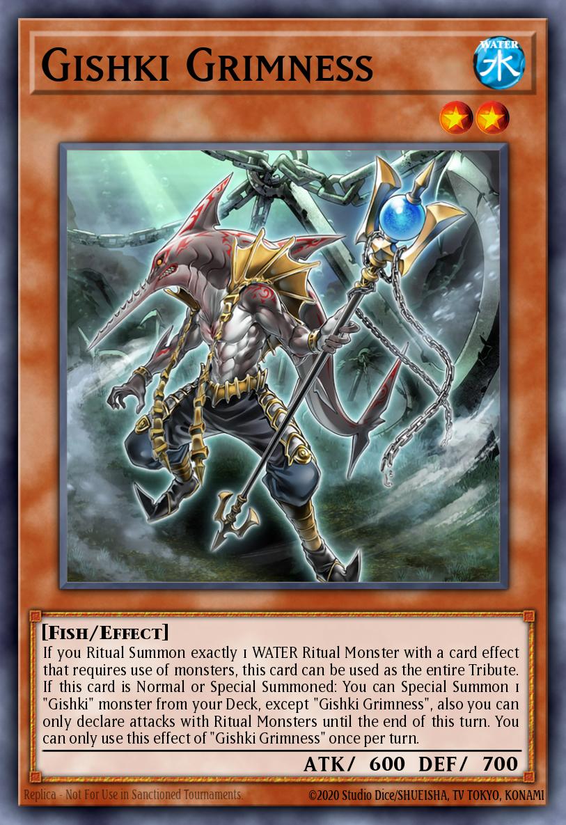 Gishki Grimness Yu-Gi-Oh card
