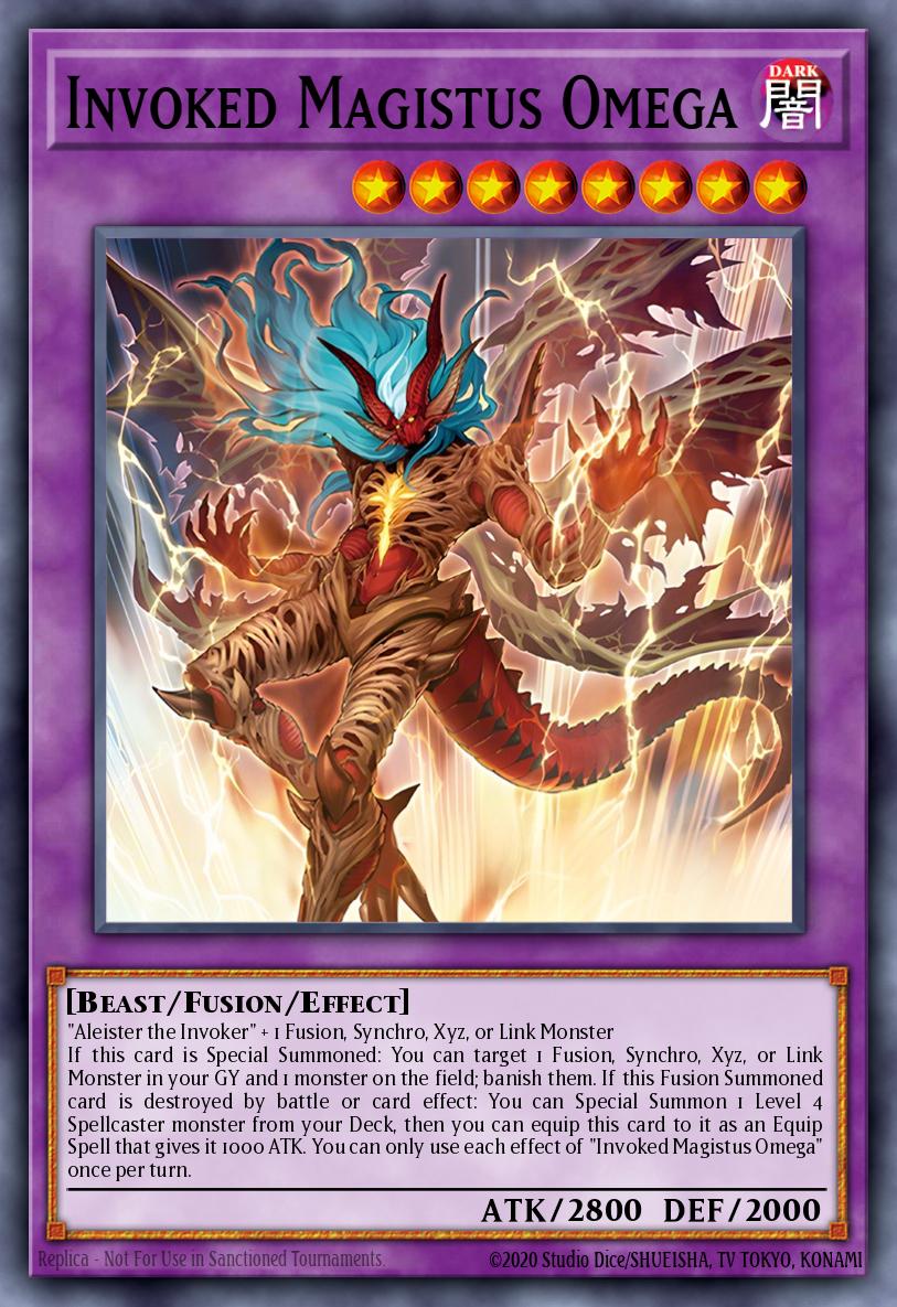 Invoked Magistus Omega Yu-Gi-Oh card