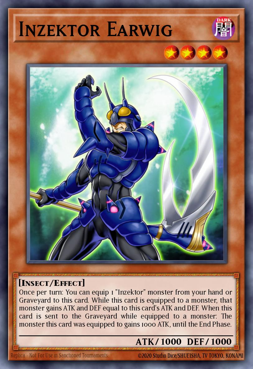 Inzektor Earwig Yu-Gi-Oh card