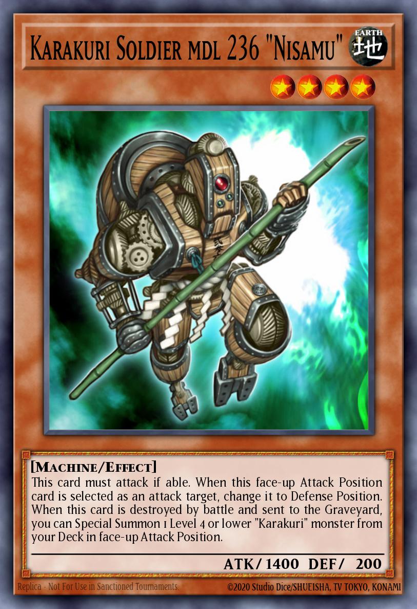 Karakuri Soldier mdl 236 "Nisamu" Yu-Gi-Oh card
