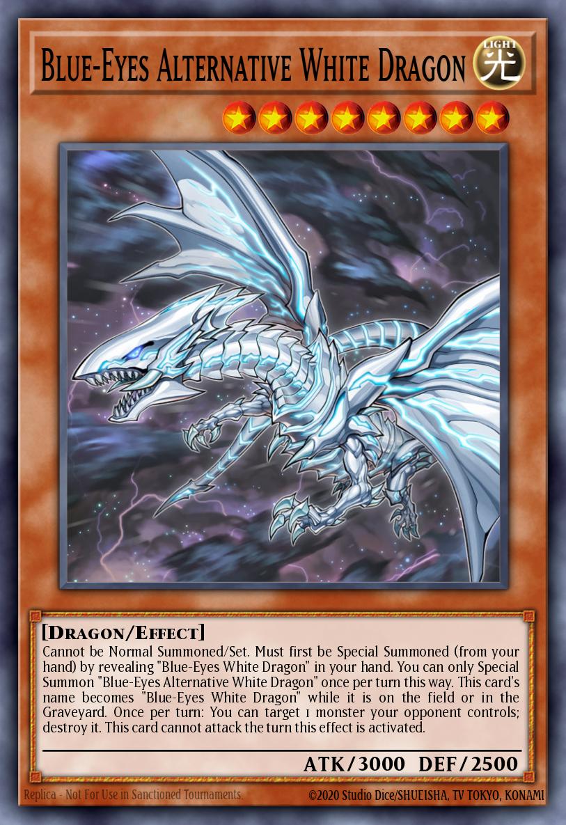 Blue-Eyes Alternative White Dragon Yu-Gi-Oh card