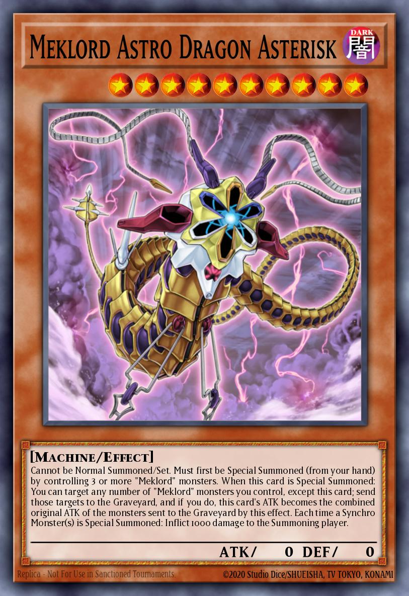 Meklord Astro Dragon Asterisk Yu-Gi-Oh card
