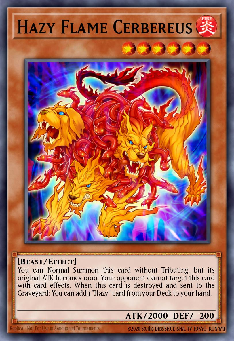 Hazy Flame Cerbereus Yu-Gi-Oh card