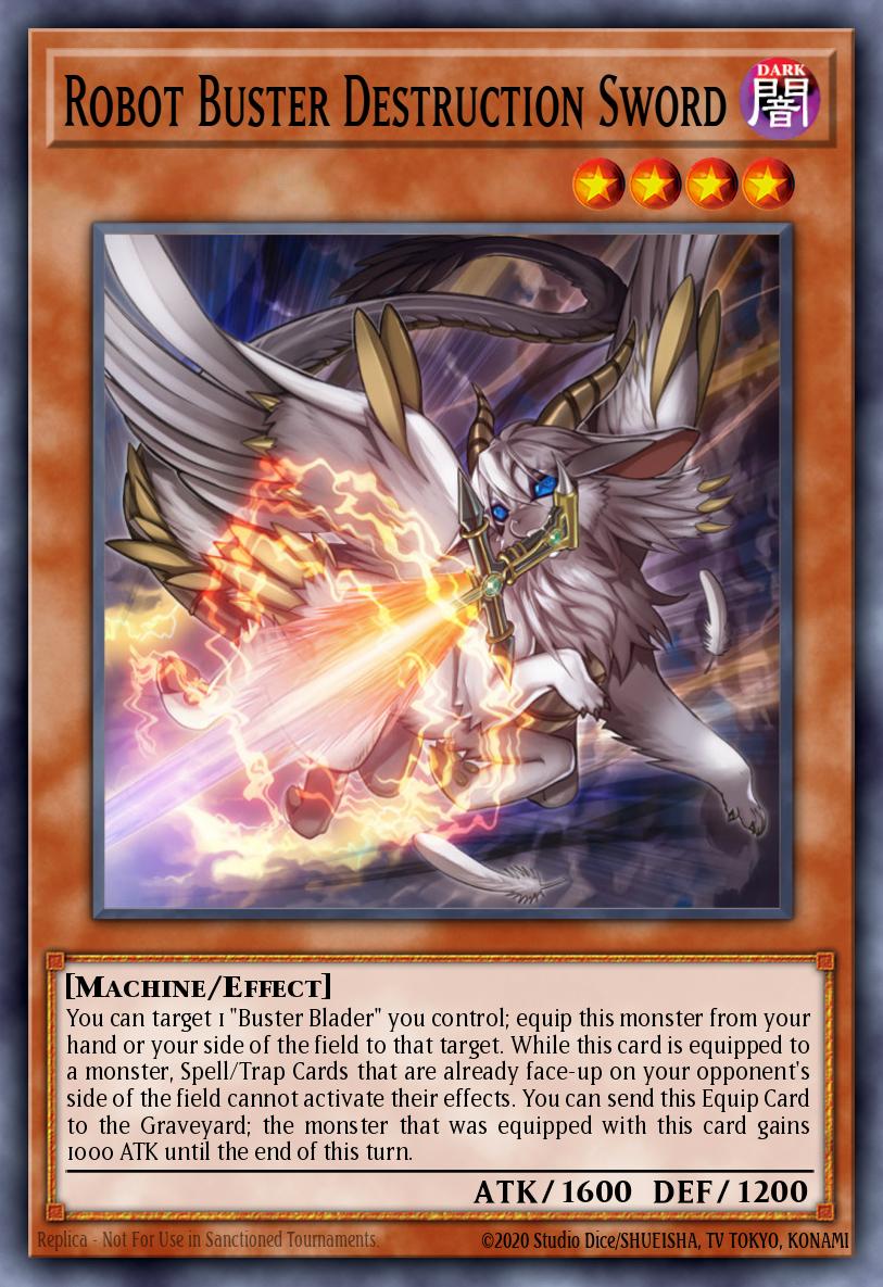 Robot Buster Destruction Sword Yu-Gi-Oh card