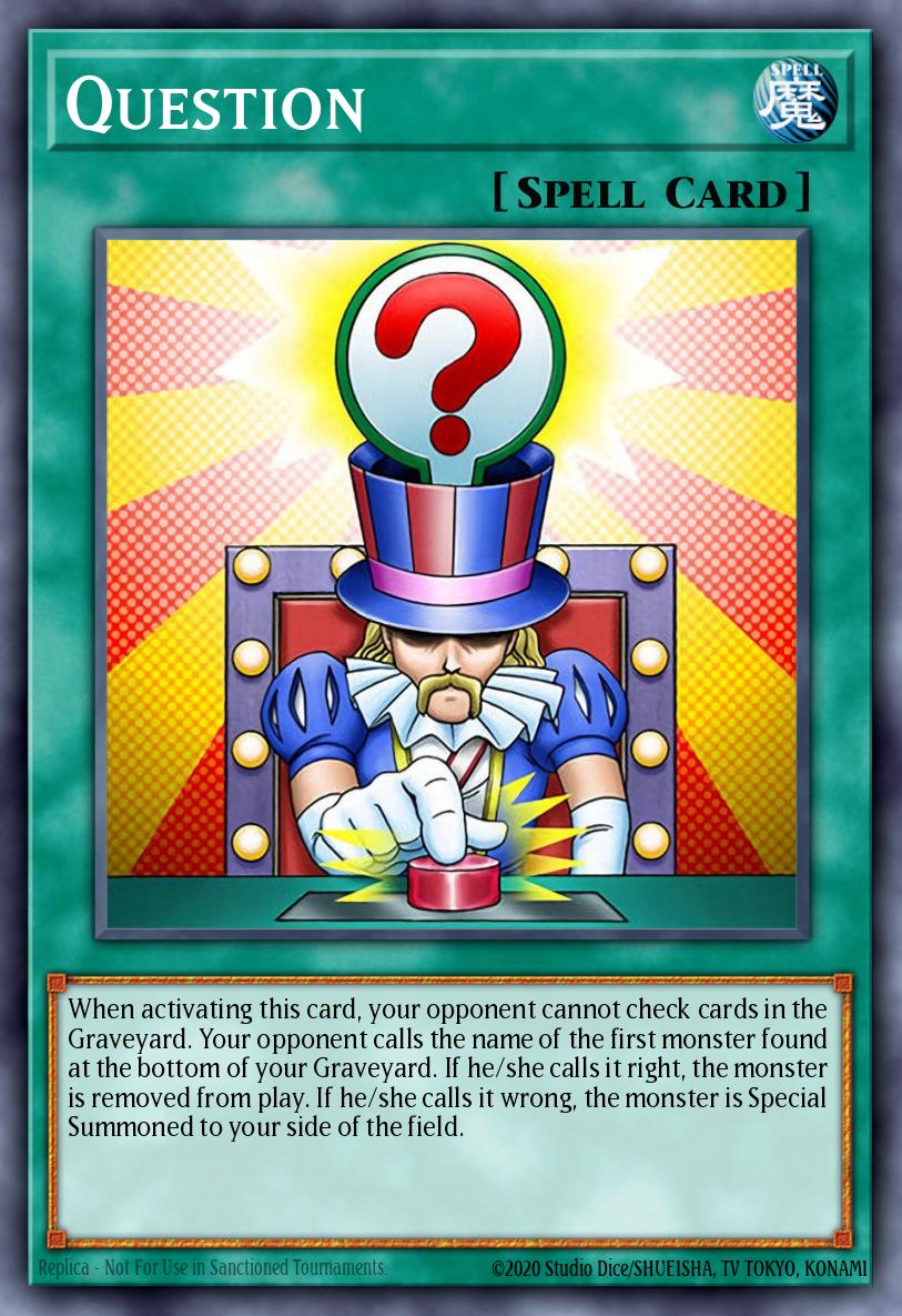 Question Yu-Gi-Oh card