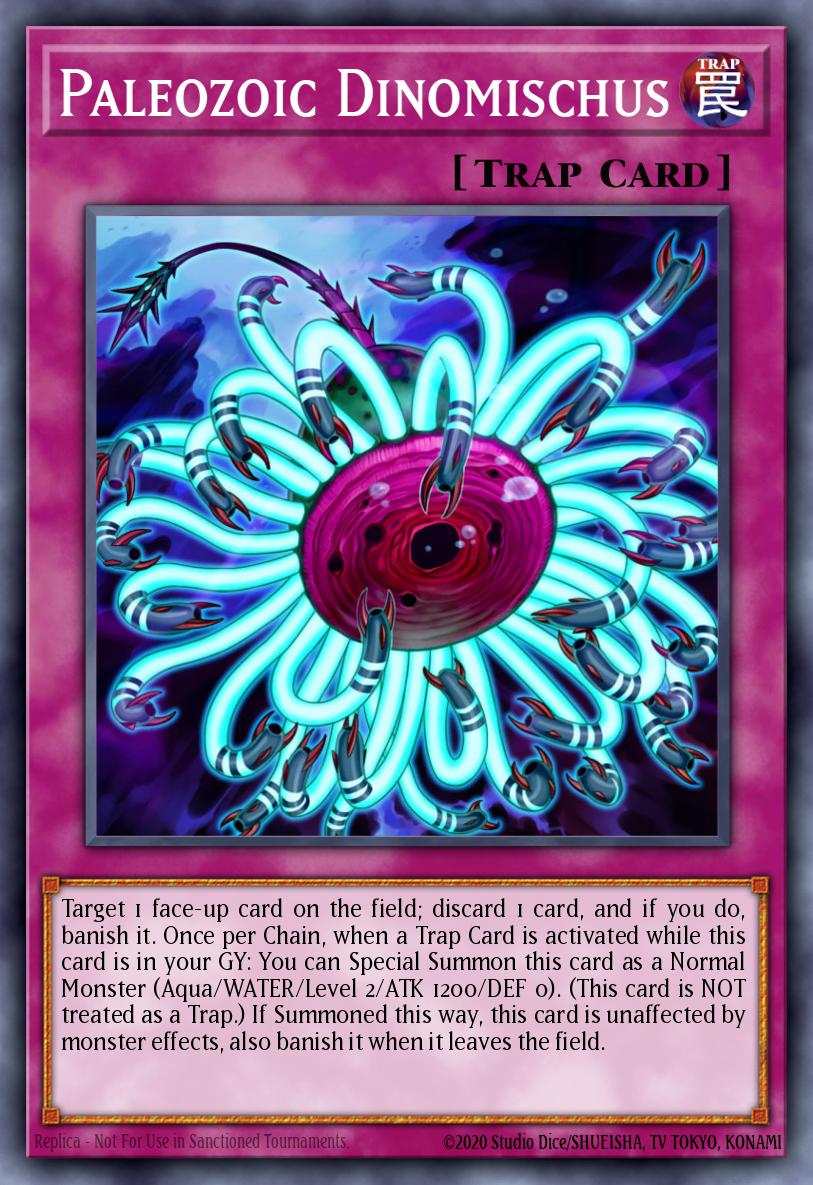Paleozoic Dinomischus Yu-Gi-Oh card