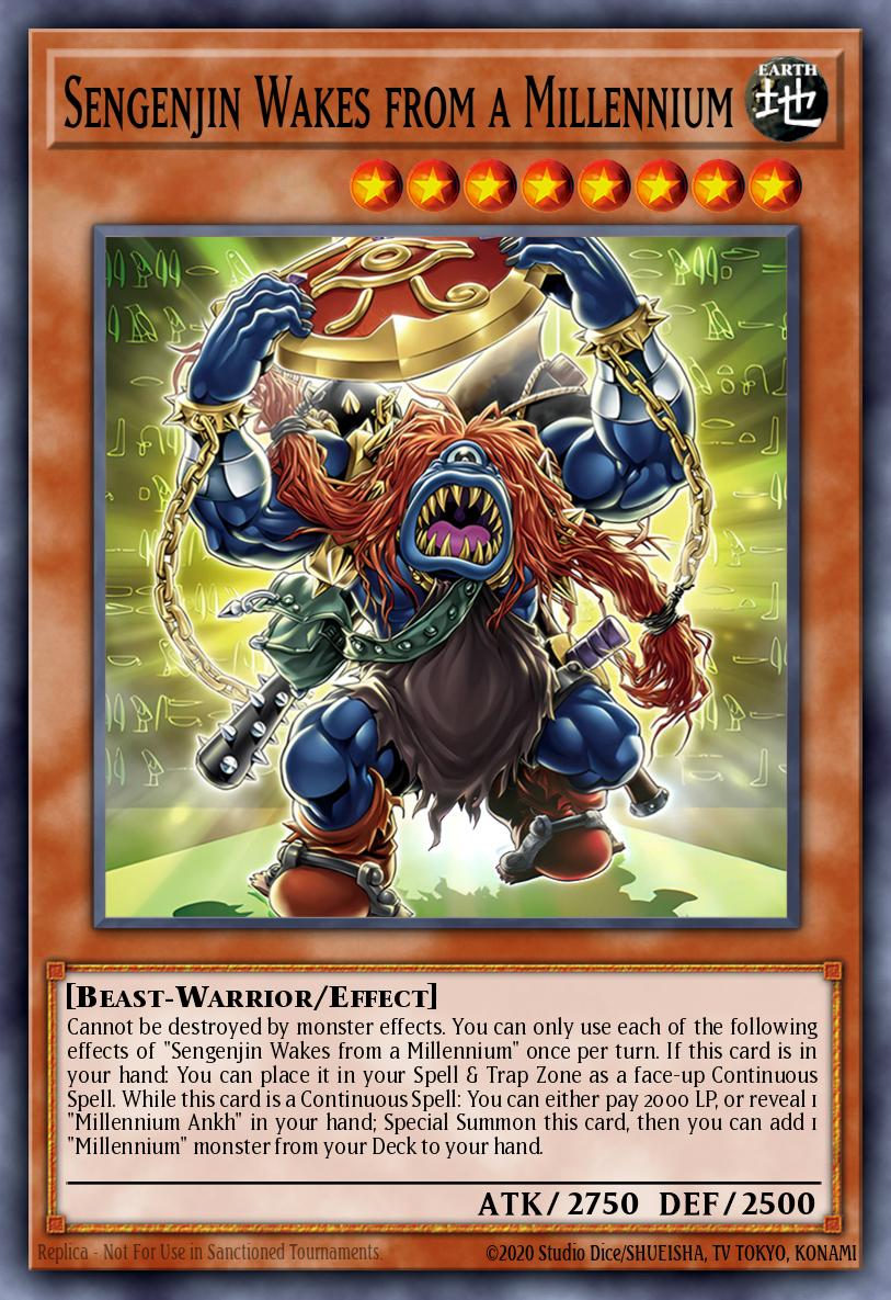 Sengenjin Wakes from a Millennium Yu-Gi-Oh card