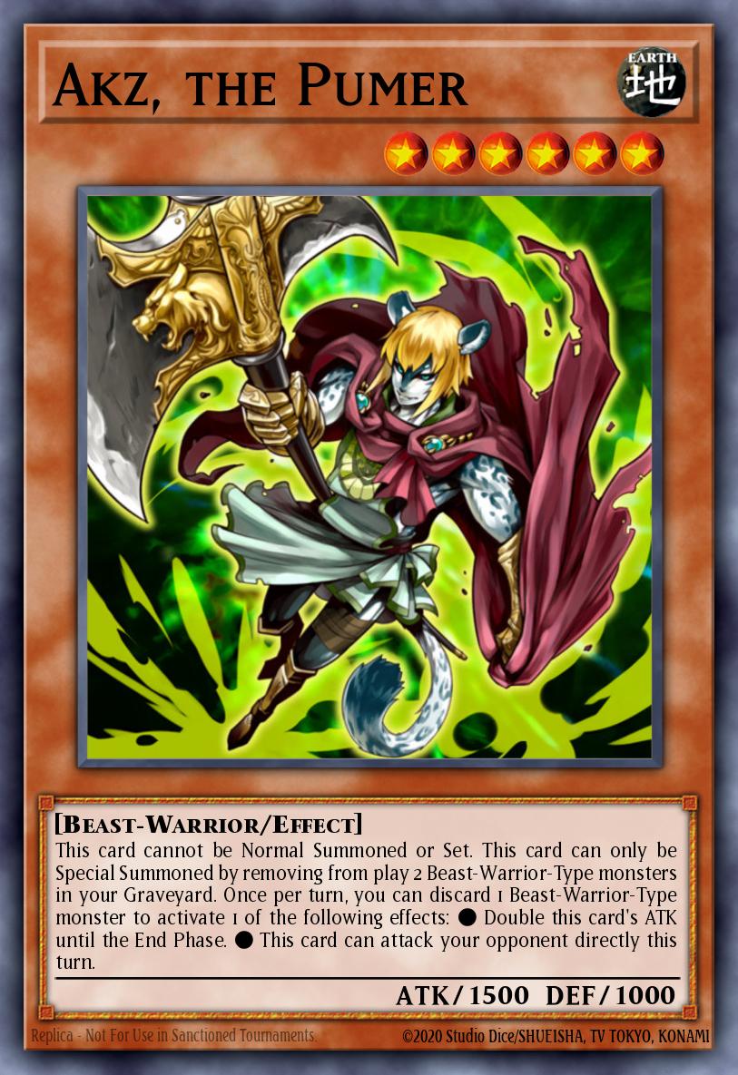 Akz, the Pumer Yu-Gi-Oh card