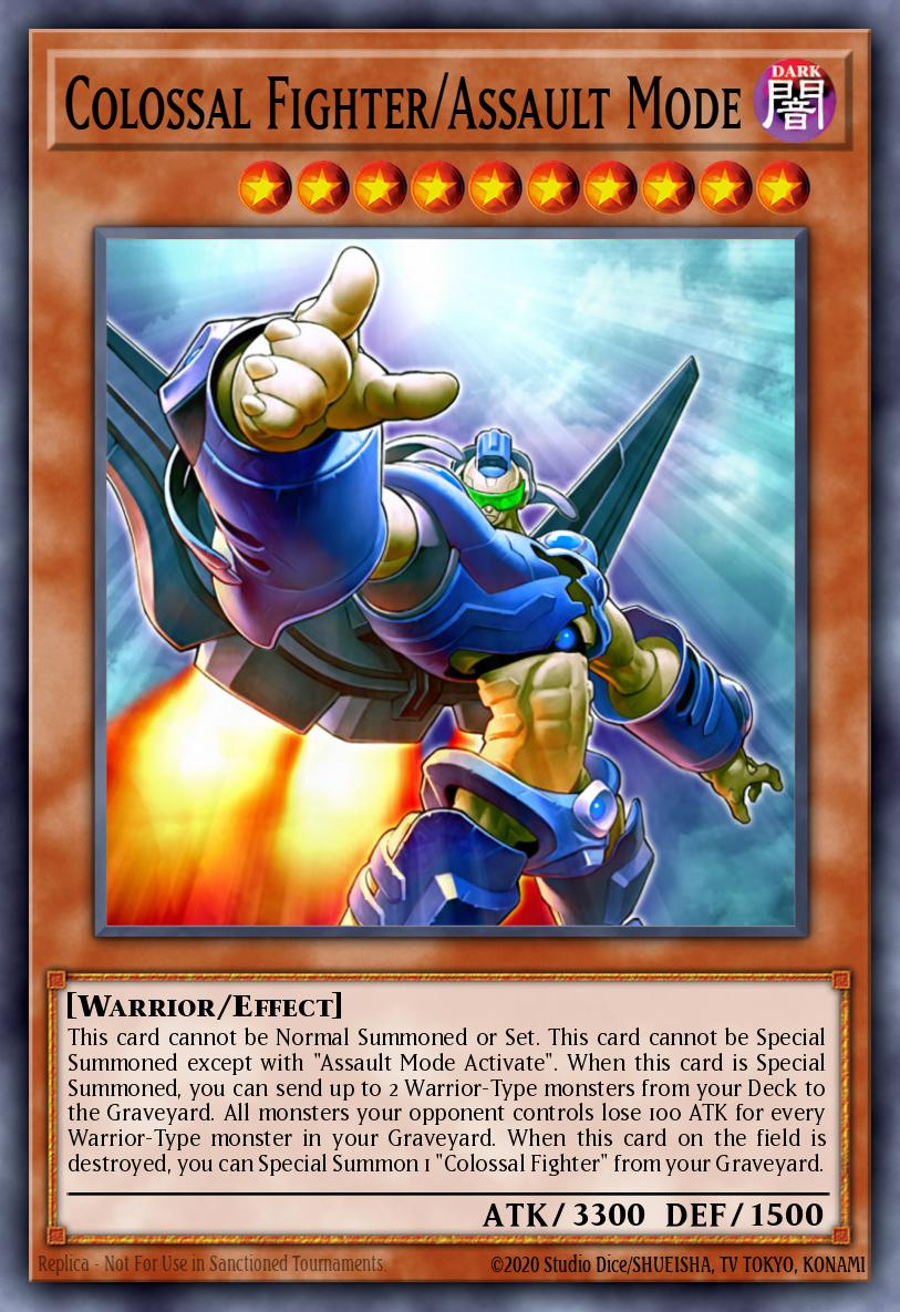Colossal Fighter/Assault Mode Yu-Gi-Oh card