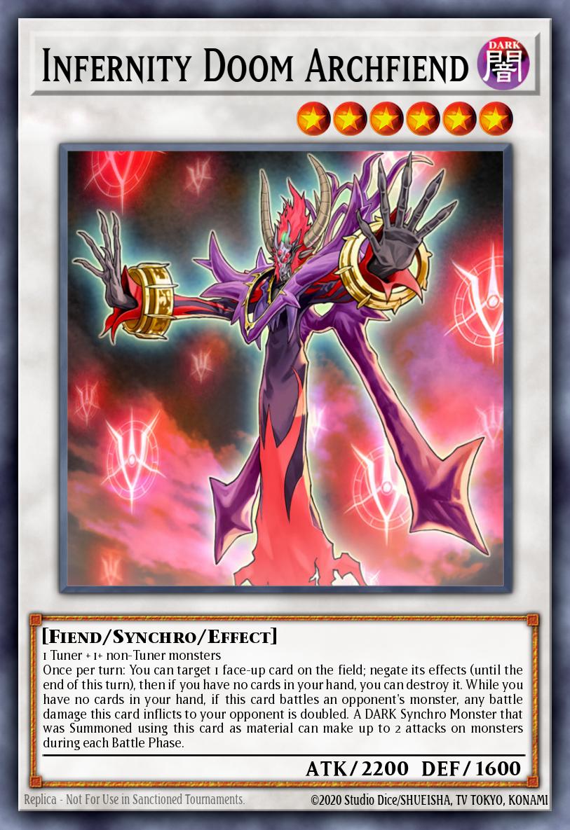 Infernity Doom Archfiend Yu-Gi-Oh card