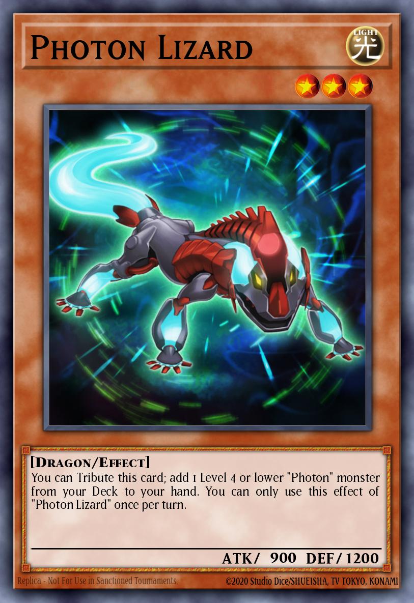 Photon Lizard Yu-Gi-Oh card