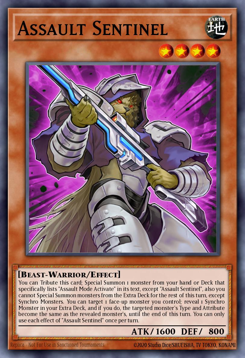 Assault Sentinel Yu-Gi-Oh card