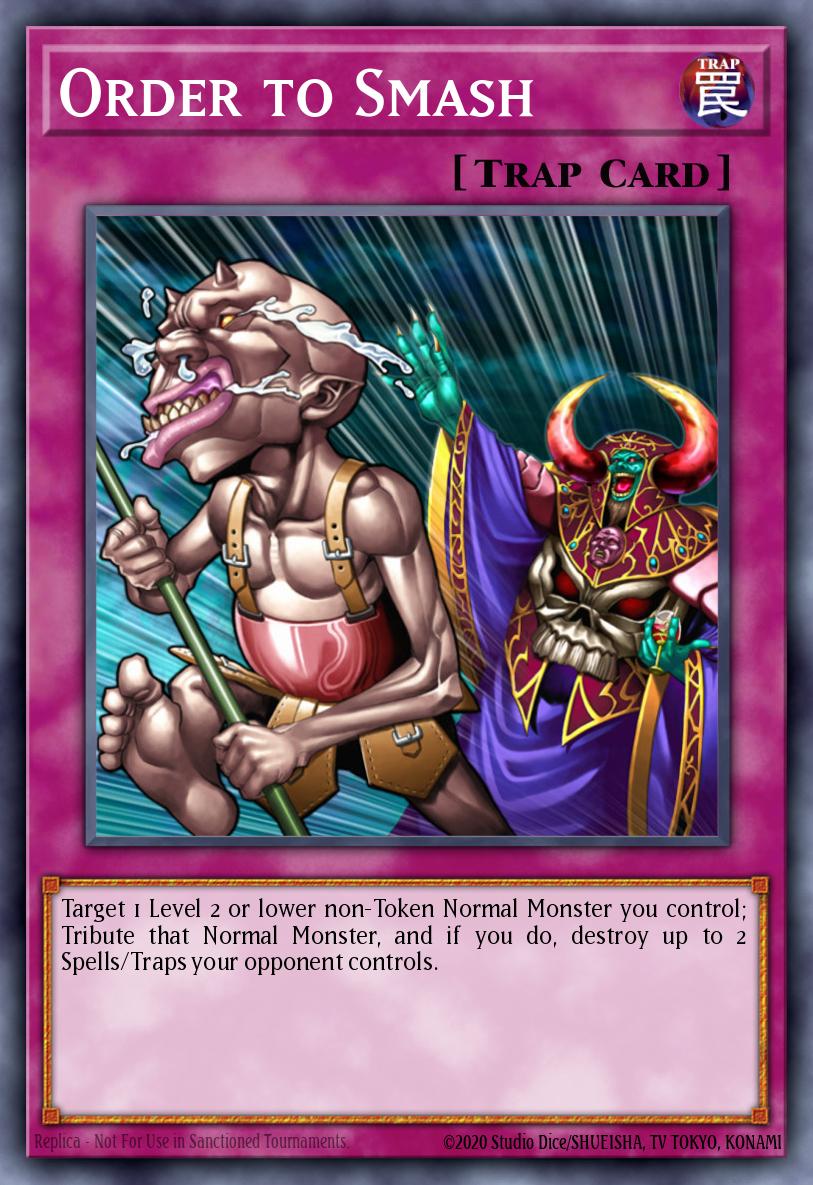 Order to Smash Yu-Gi-Oh card