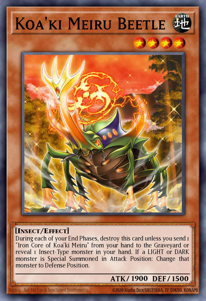 Koa'ki Meiru Beetle Yu-Gi-Oh card