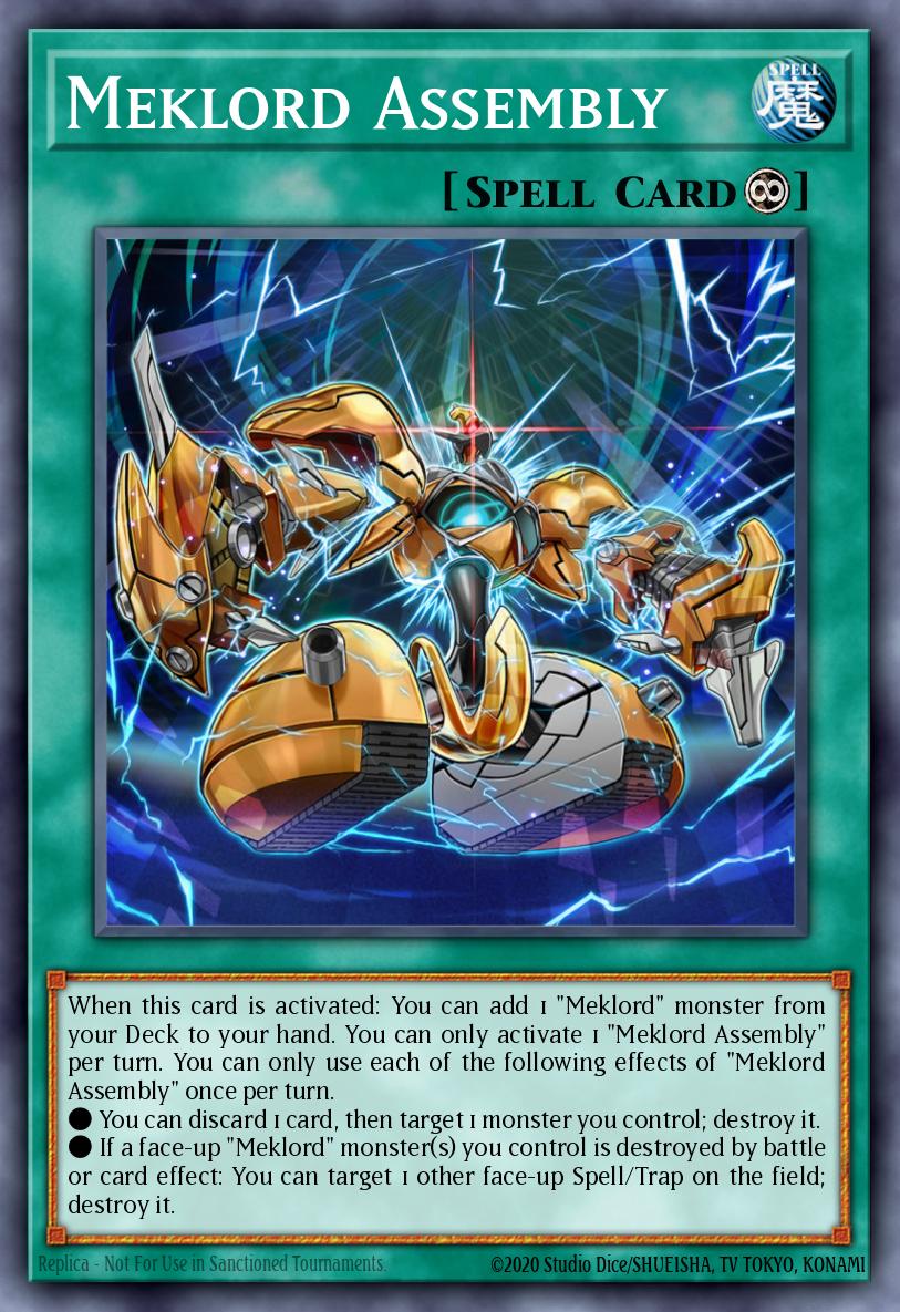Meklord Assembly Yu-Gi-Oh card