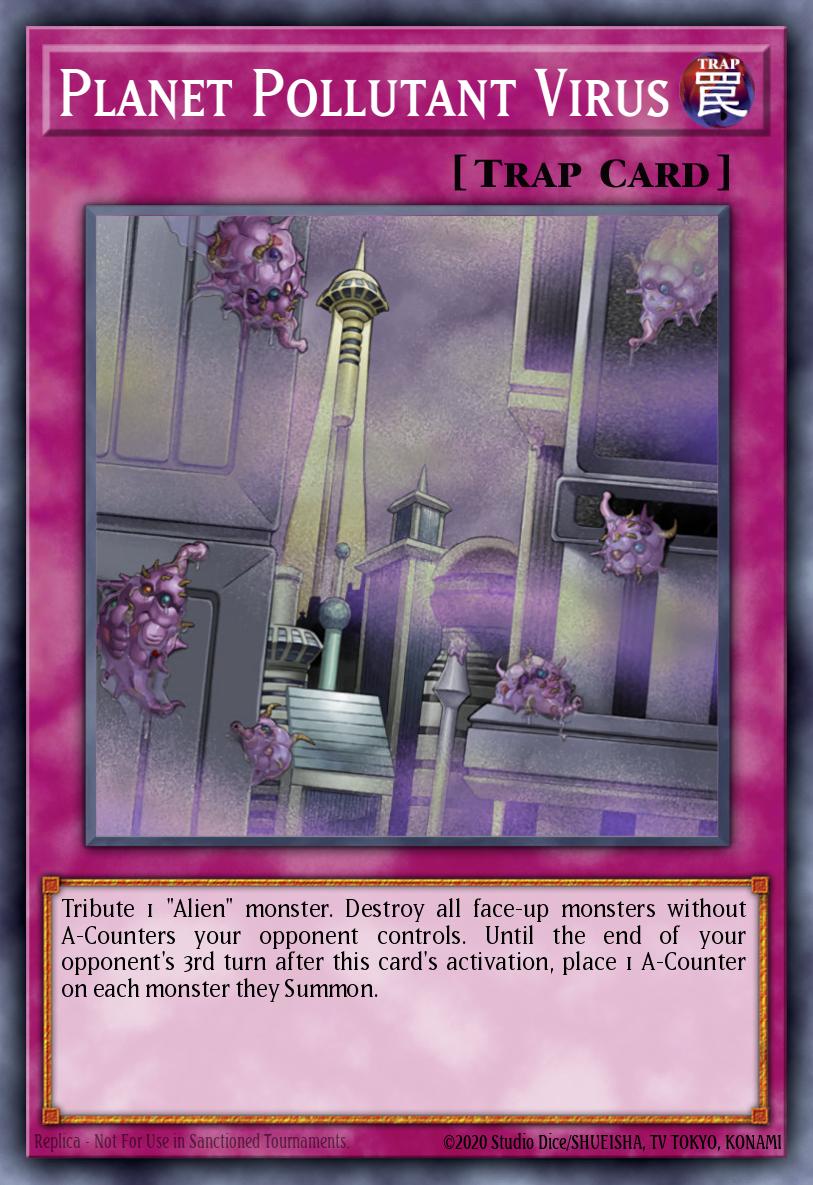 Planet Pollutant Virus Yu-Gi-Oh card