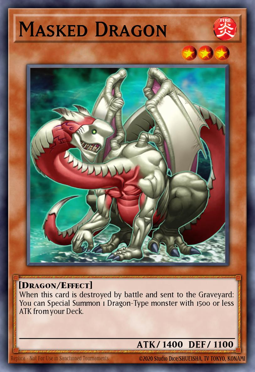 Masked Dragon Yu-Gi-Oh card