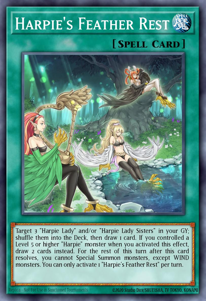 Harpie's Feather Rest Yu-Gi-Oh card