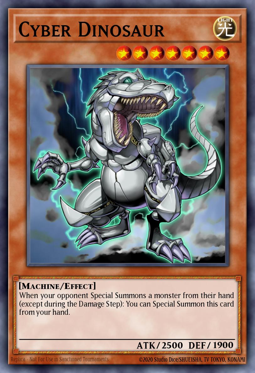 Cyber Dinosaur Yu-Gi-Oh card