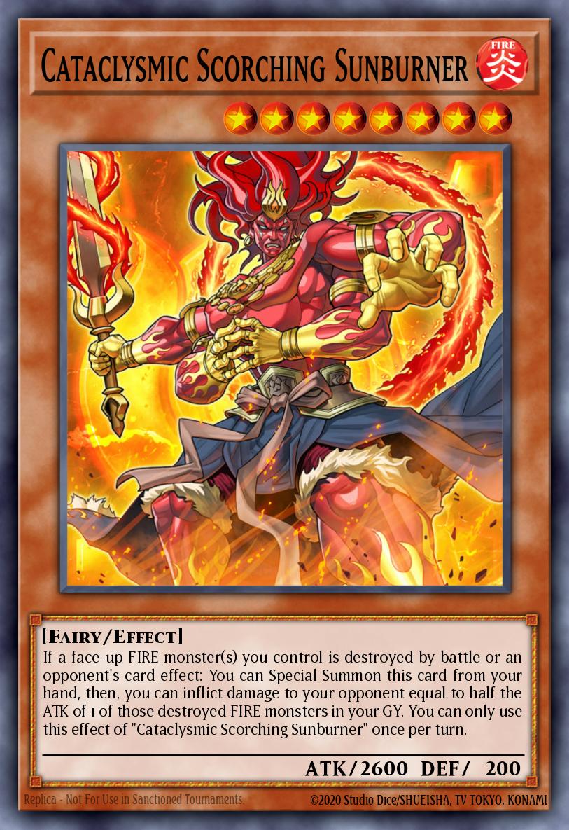 Cataclysmic Scorching Sunburner Yu-Gi-Oh card