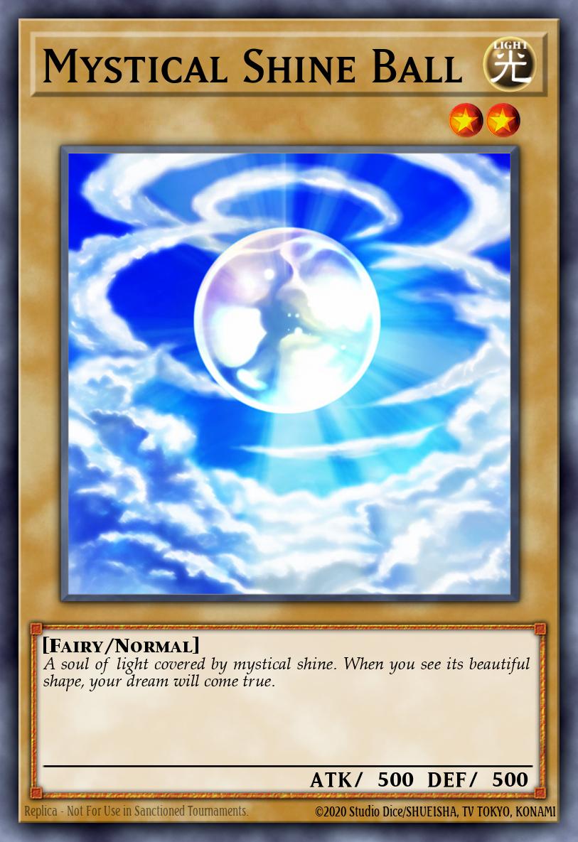 Mystical Shine Ball Yu-Gi-Oh card