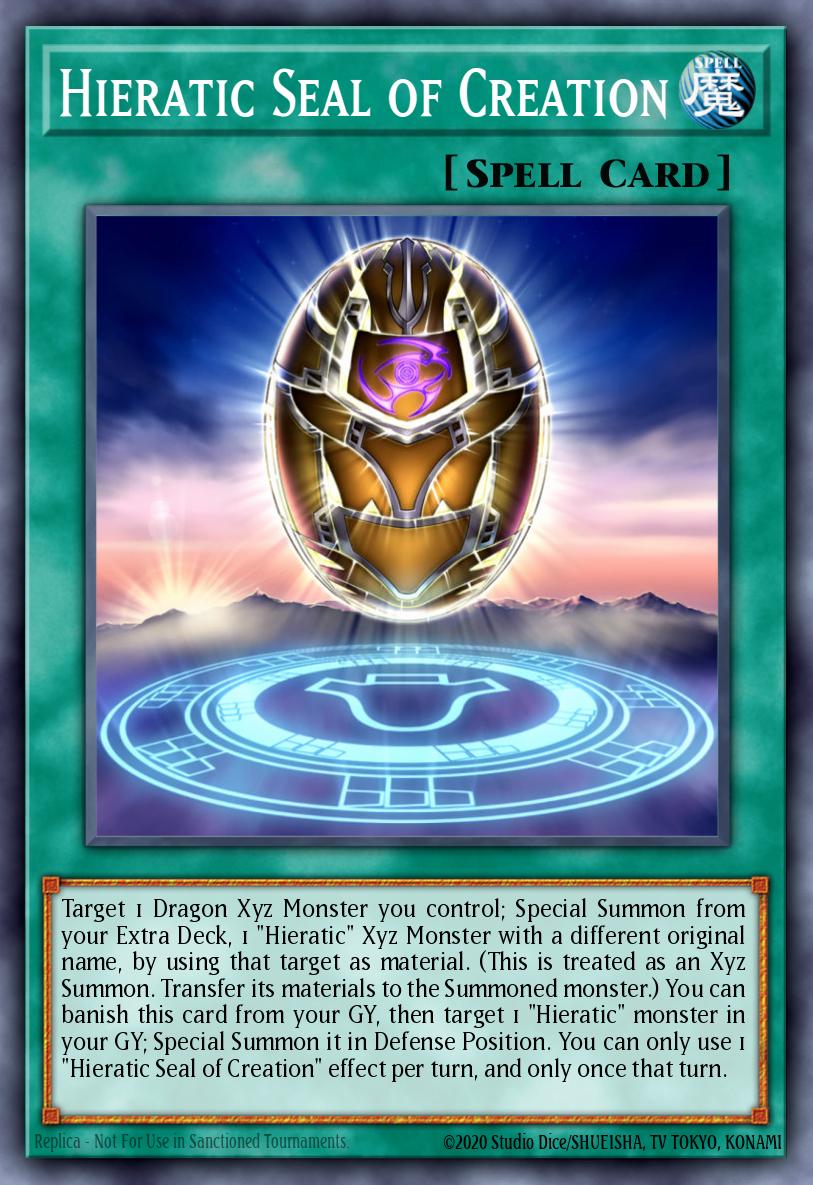 Hieratic Seal of Creation Yu-Gi-Oh card