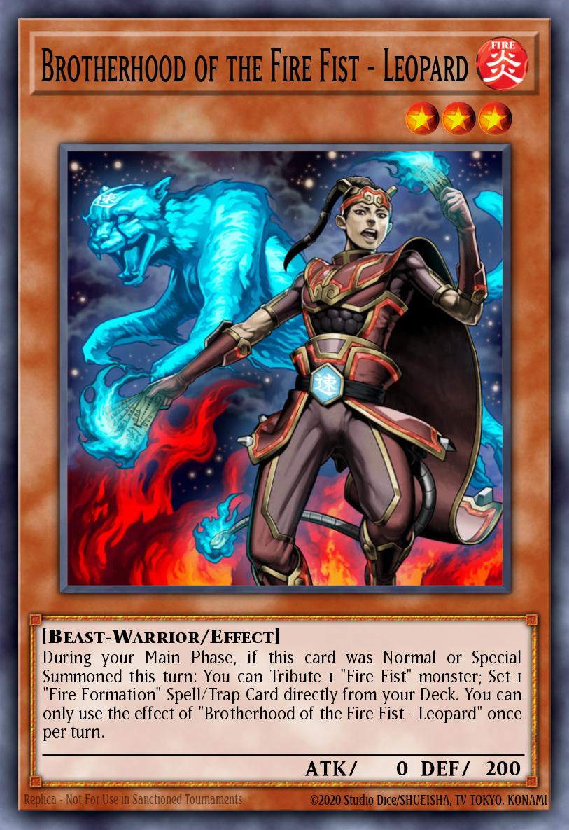 Brotherhood of the Fire Fist - Leopard Yu-Gi-Oh card