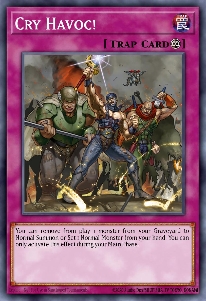 Cry Havoc! Yu-Gi-Oh card