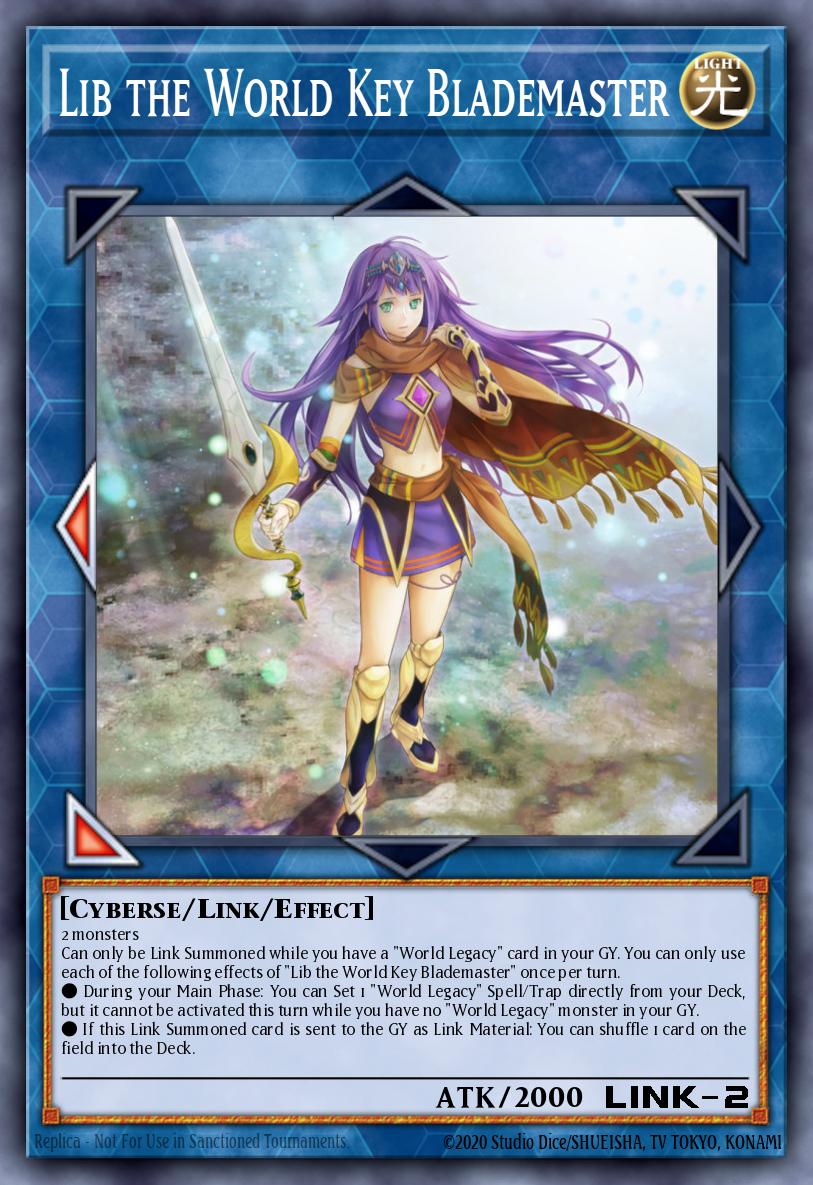 Lib the World Key Blademaster Yu-Gi-Oh card