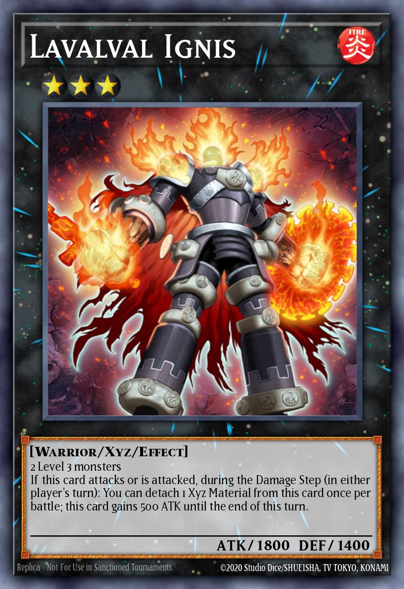 Lavalval Ignis Yu-Gi-Oh card