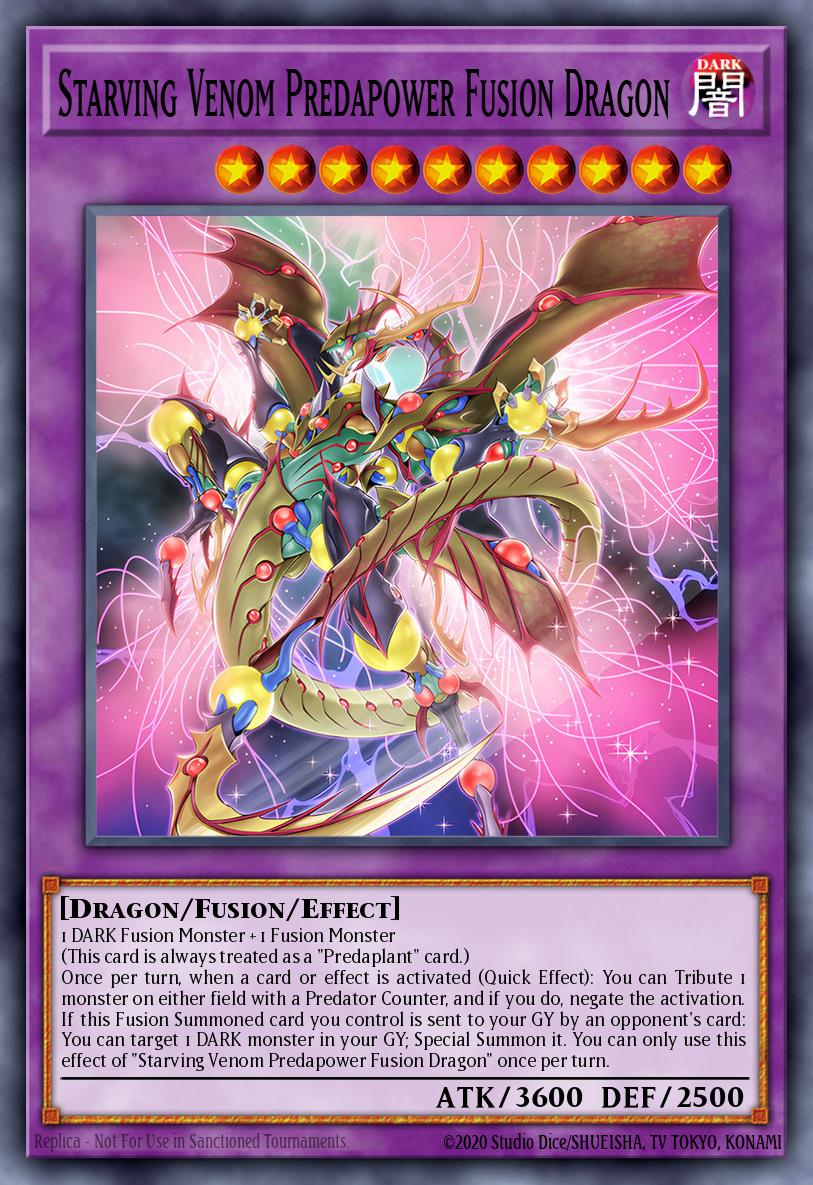 Starving Venom Predapower Fusion Dragon Yu-Gi-Oh card