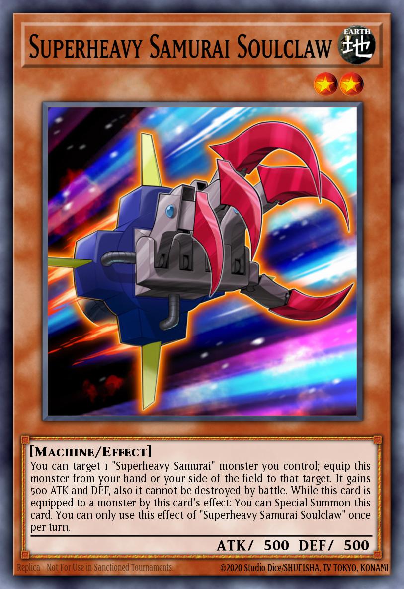 Superheavy Samurai Soulclaw Yu-Gi-Oh card