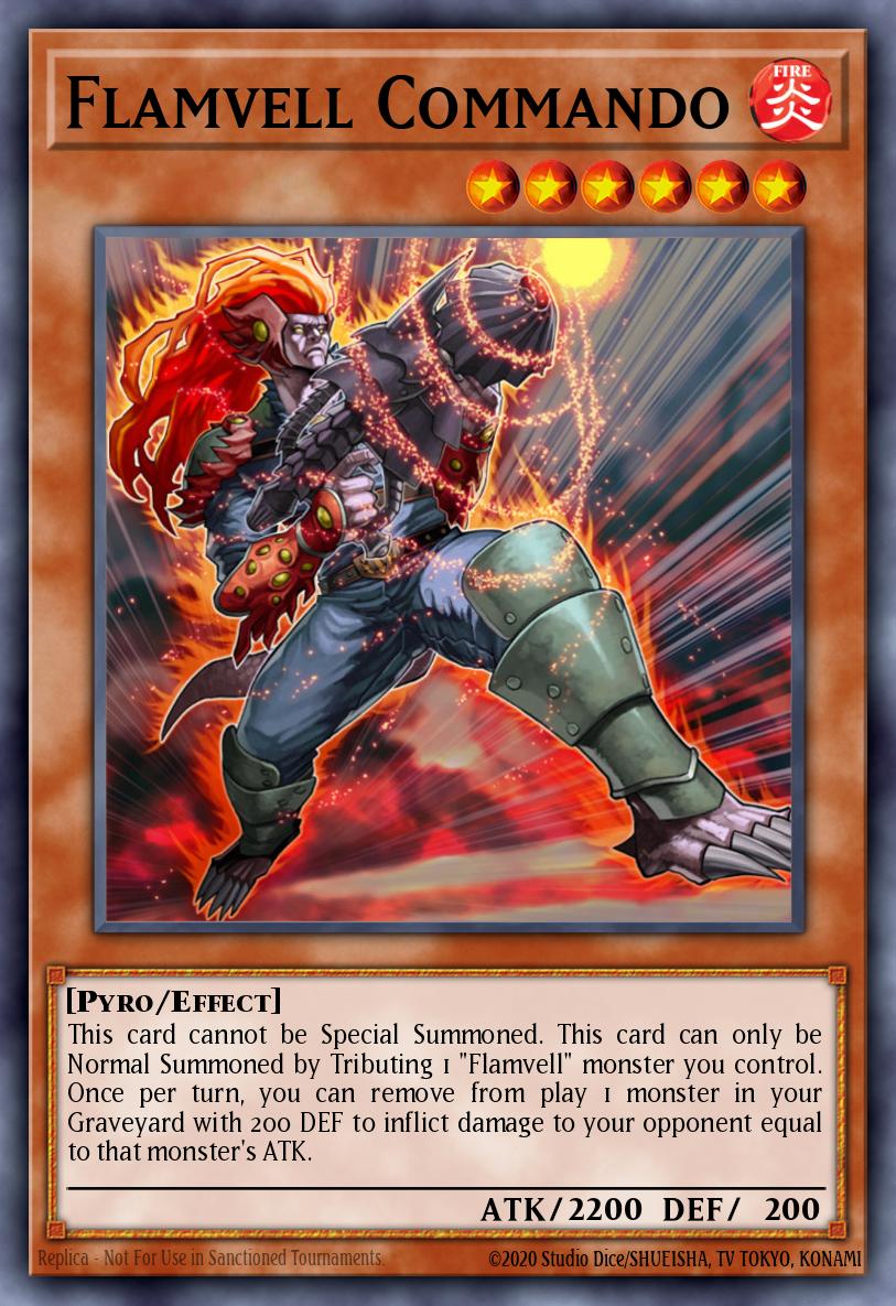 Flamvell Commando Yu-Gi-Oh card