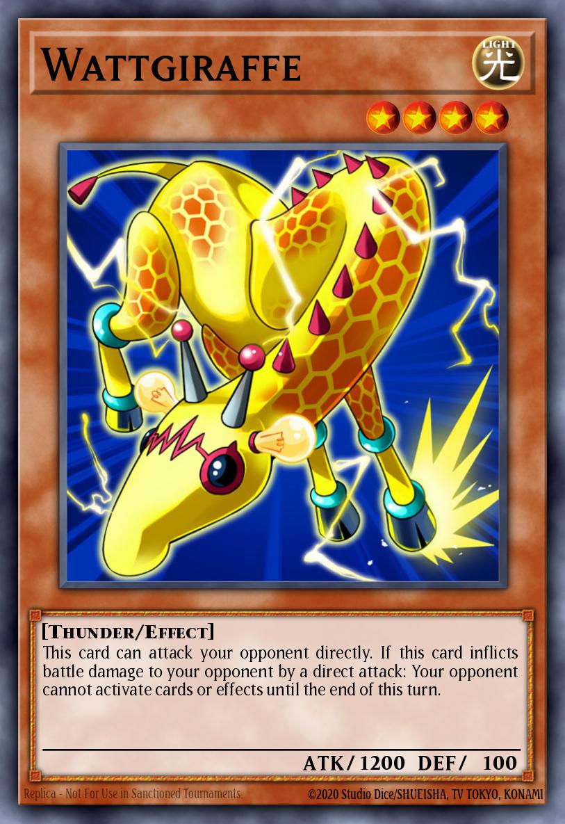Wattgiraffe Yu-Gi-Oh card
