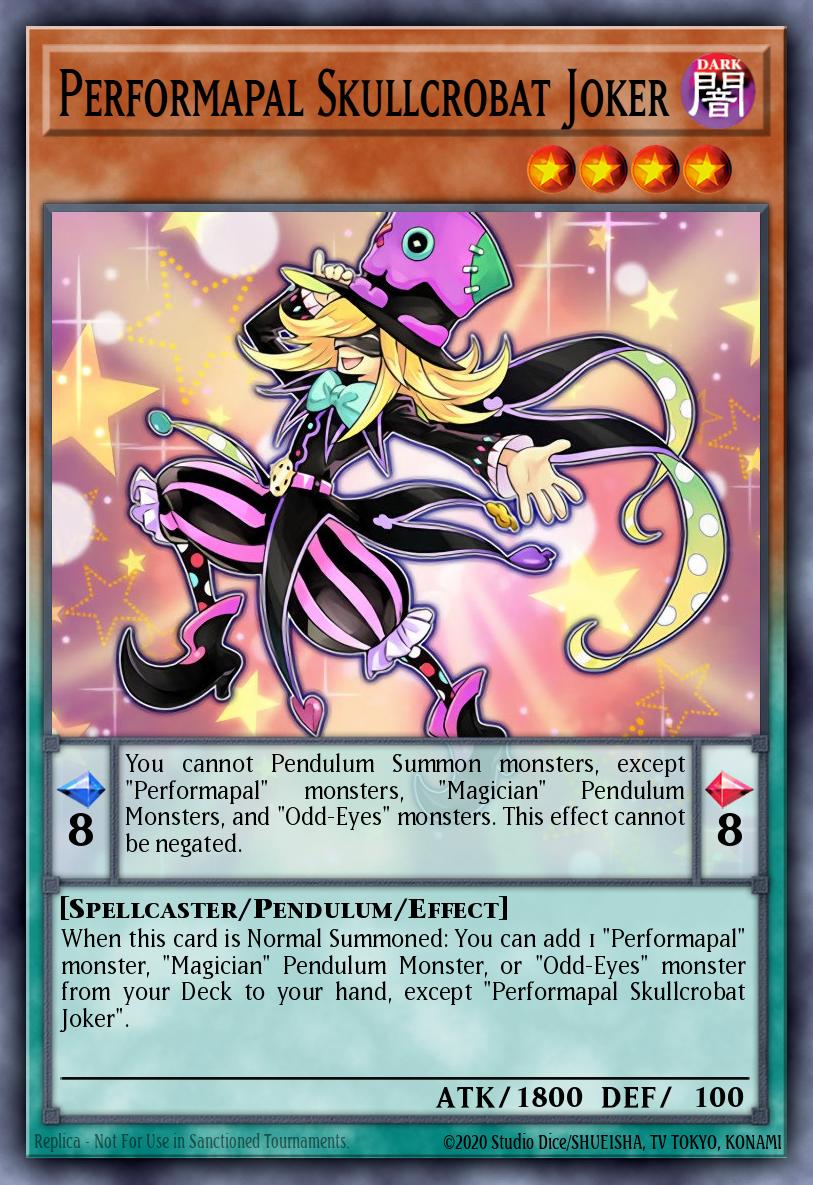 Performapal Skullcrobat Joker Yu-Gi-Oh card