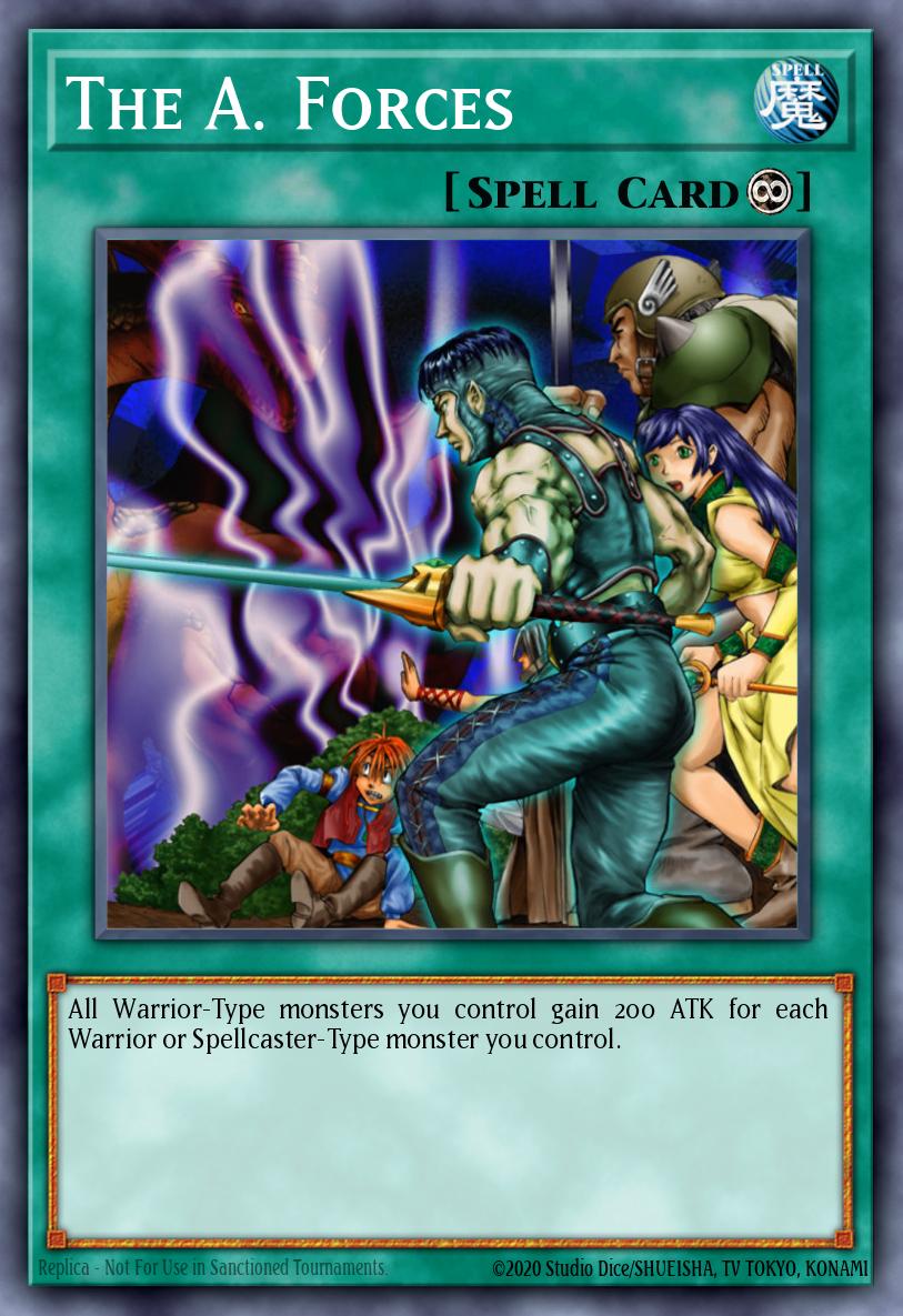 The A. Forces Yu-Gi-Oh card