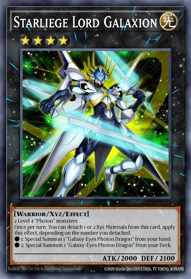 Starliege Lord Galaxion Yu-Gi-Oh card