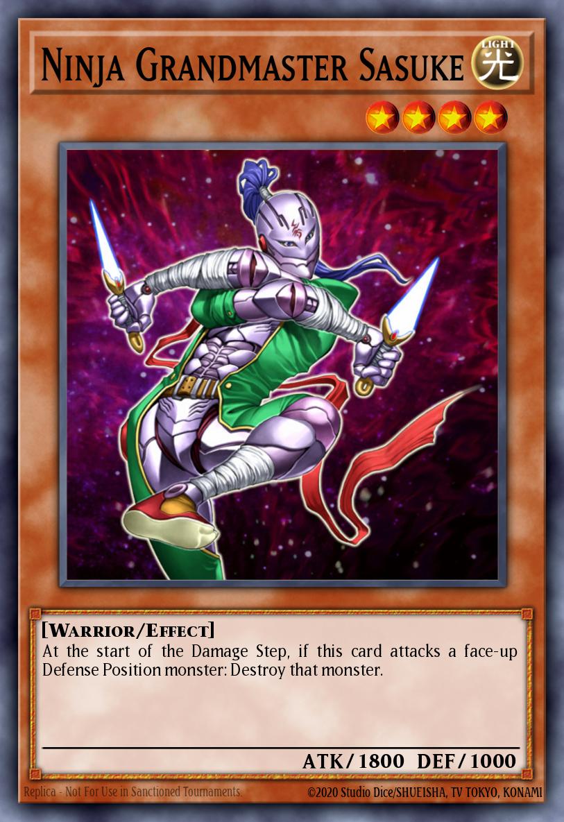 Ninja Grandmaster Sasuke Yu-Gi-Oh card