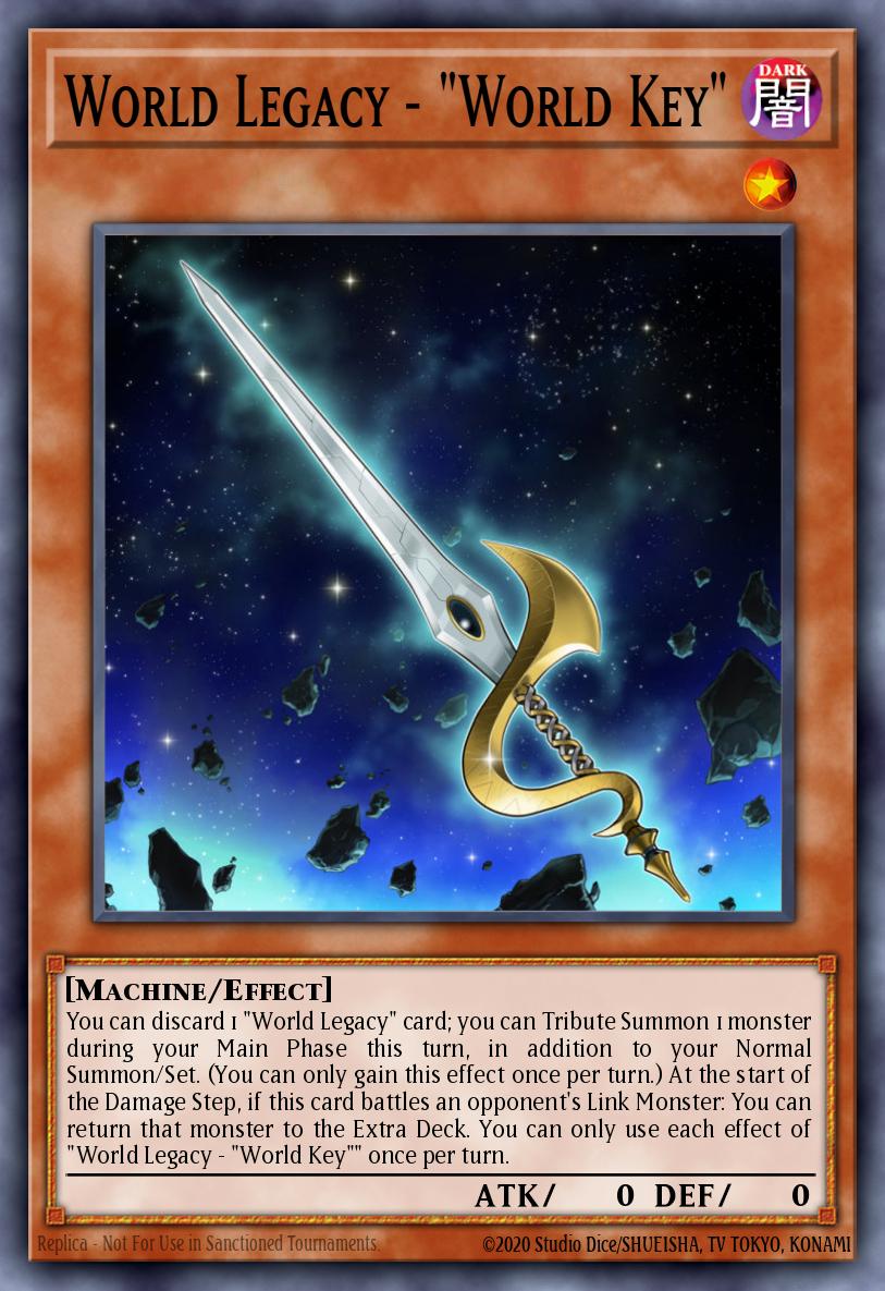 World Legacy - "World Key" Yu-Gi-Oh card