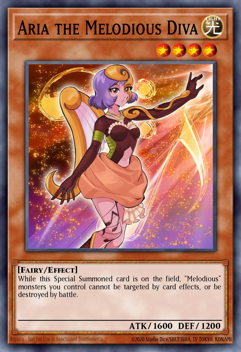 Aria the Melodious Diva Yu-Gi-Oh card
