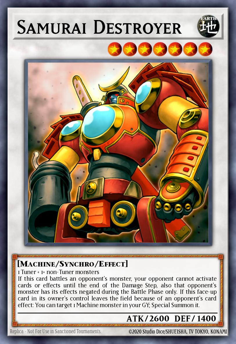 Samurai Destroyer Yu-Gi-Oh card