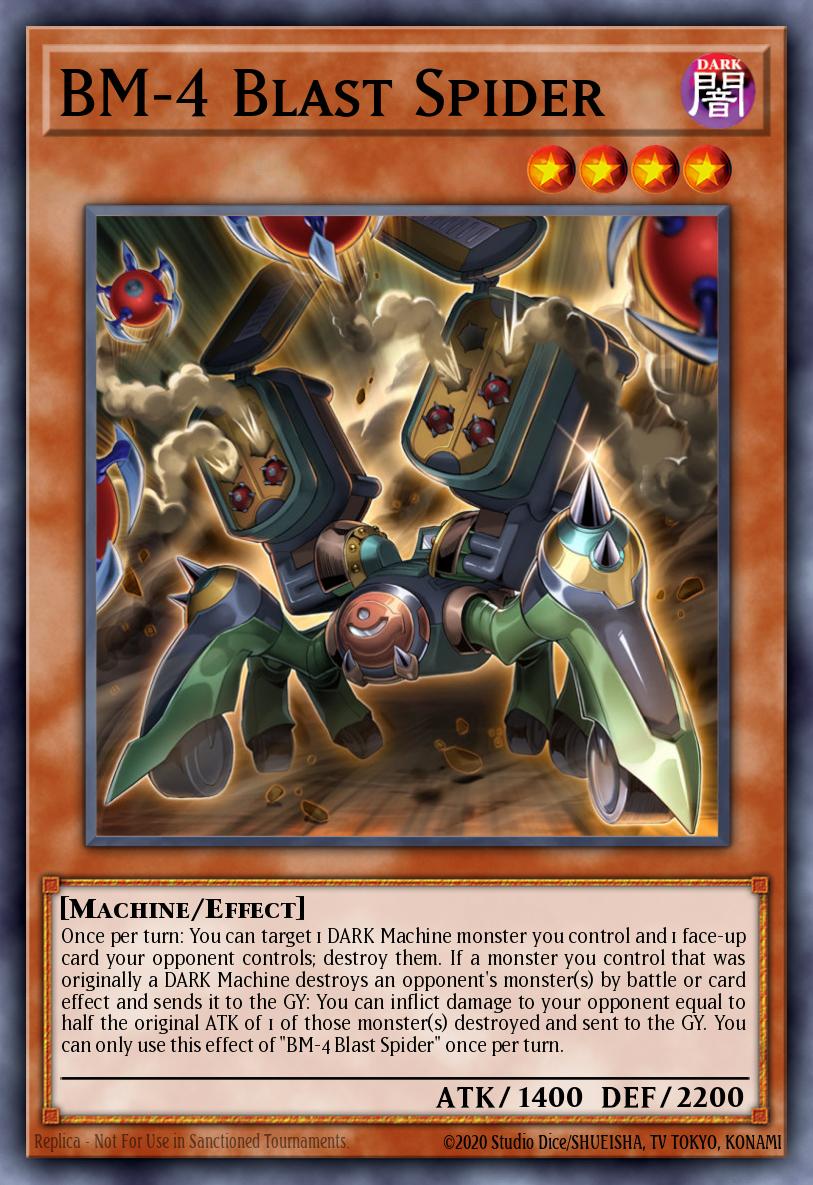BM-4 Blast Spider Yu-Gi-Oh card