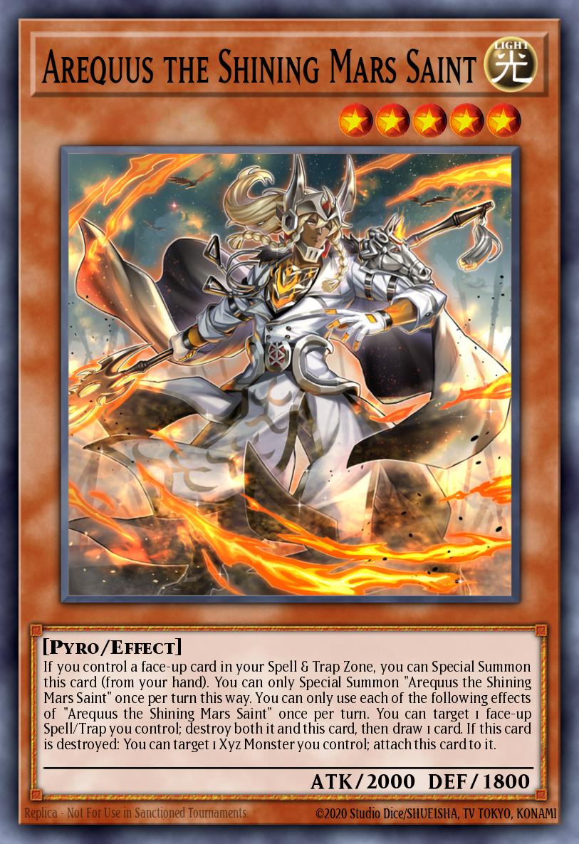 Arequus the Shining Mars Saint Yu-Gi-Oh card