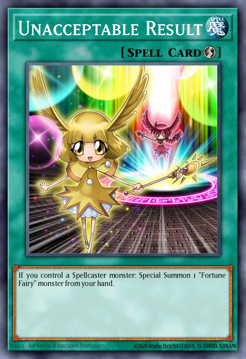 Unacceptable Result Yu-Gi-Oh card