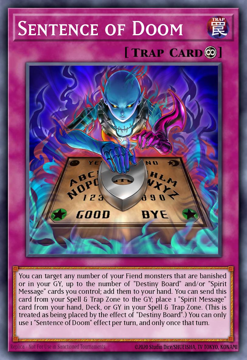 Sentence of Doom Yu-Gi-Oh card