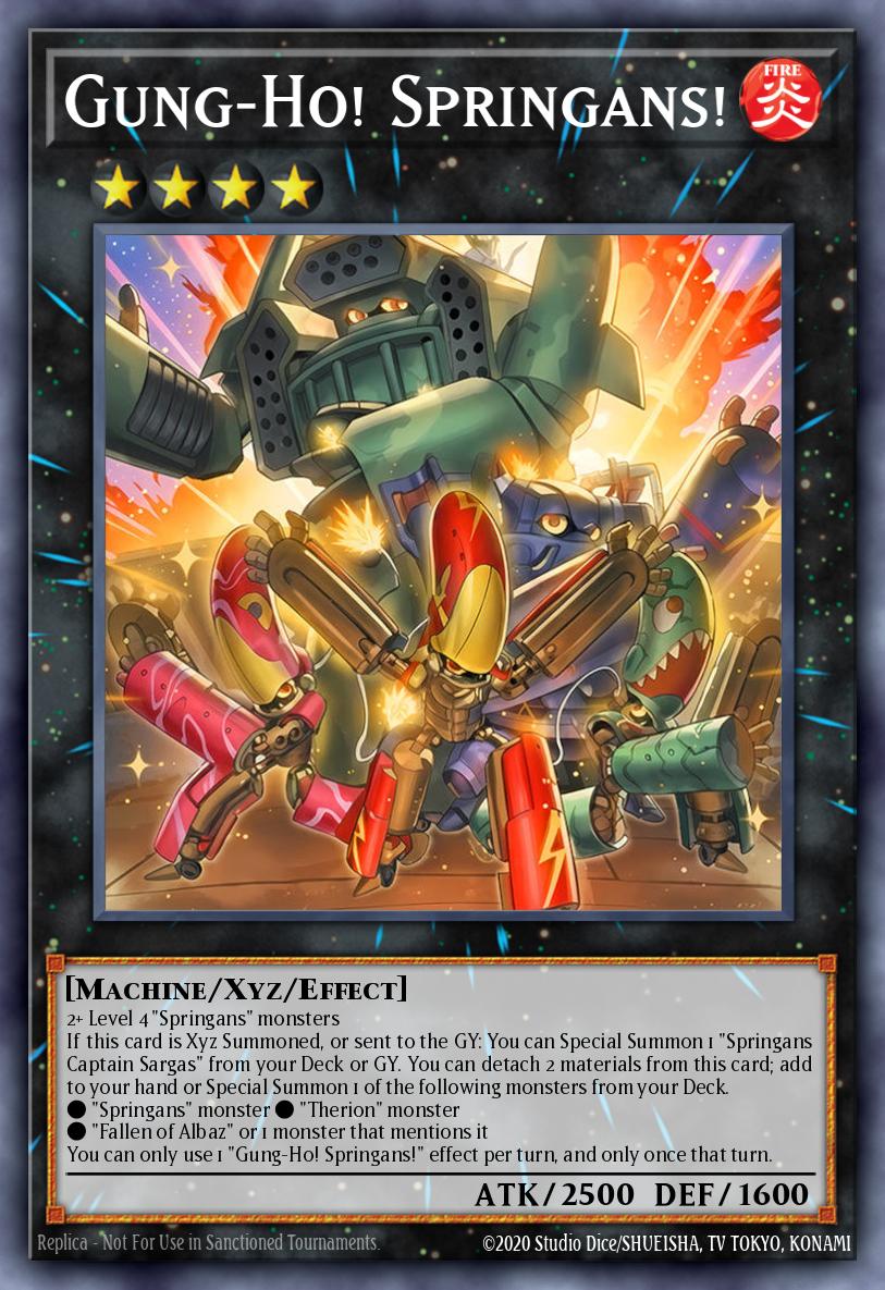 Gung-Ho! Springans! Yu-Gi-Oh card