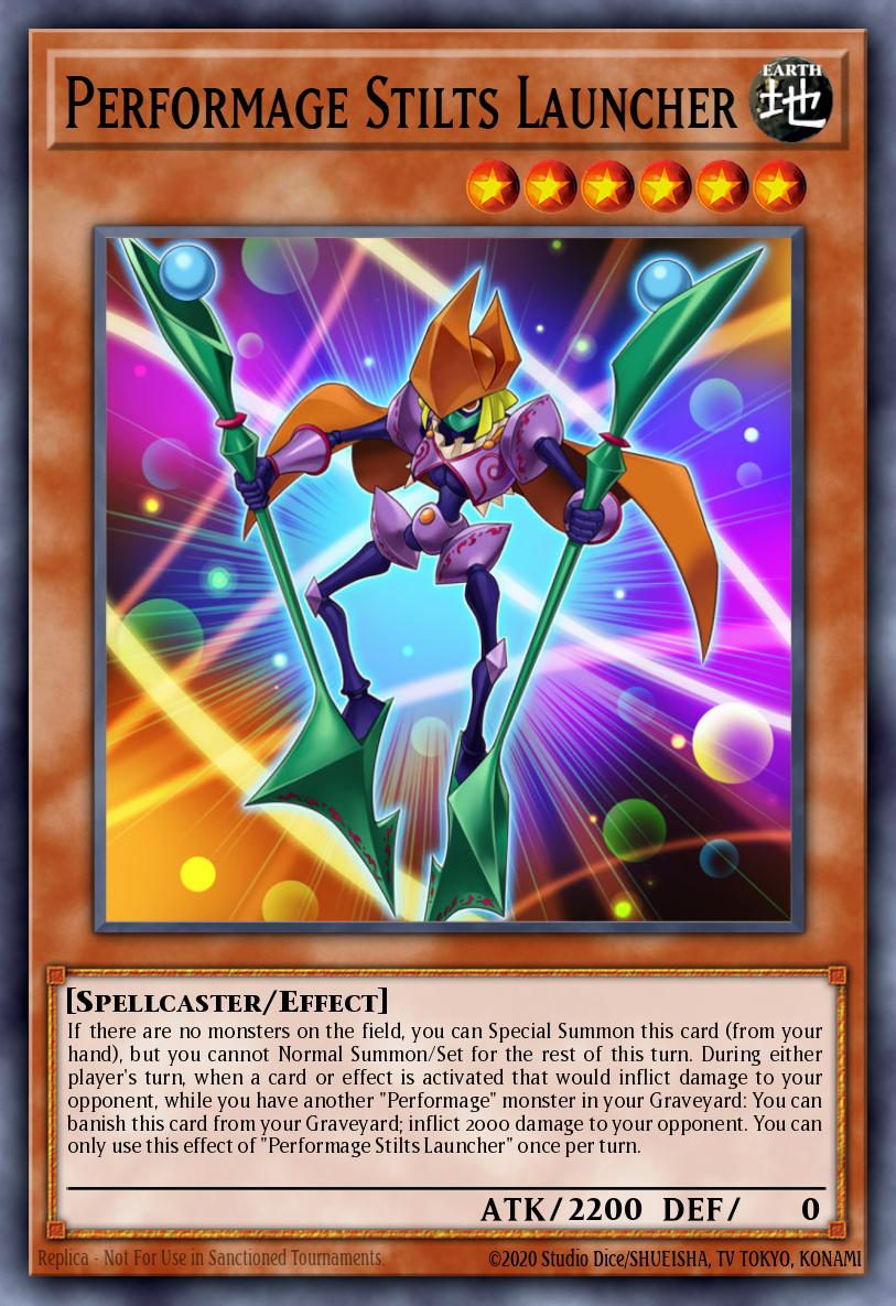 Performage Stilts Launcher Yu-Gi-Oh card