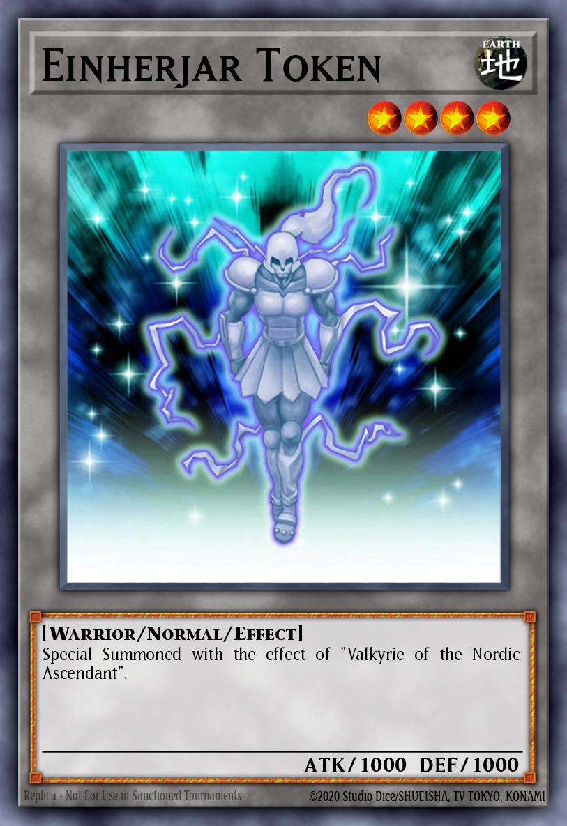 Einherjar Token Yu-Gi-Oh card
